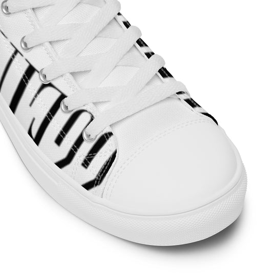 Men’s high top canvas shoes