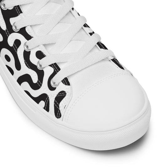 Men’s high top canvas shoes