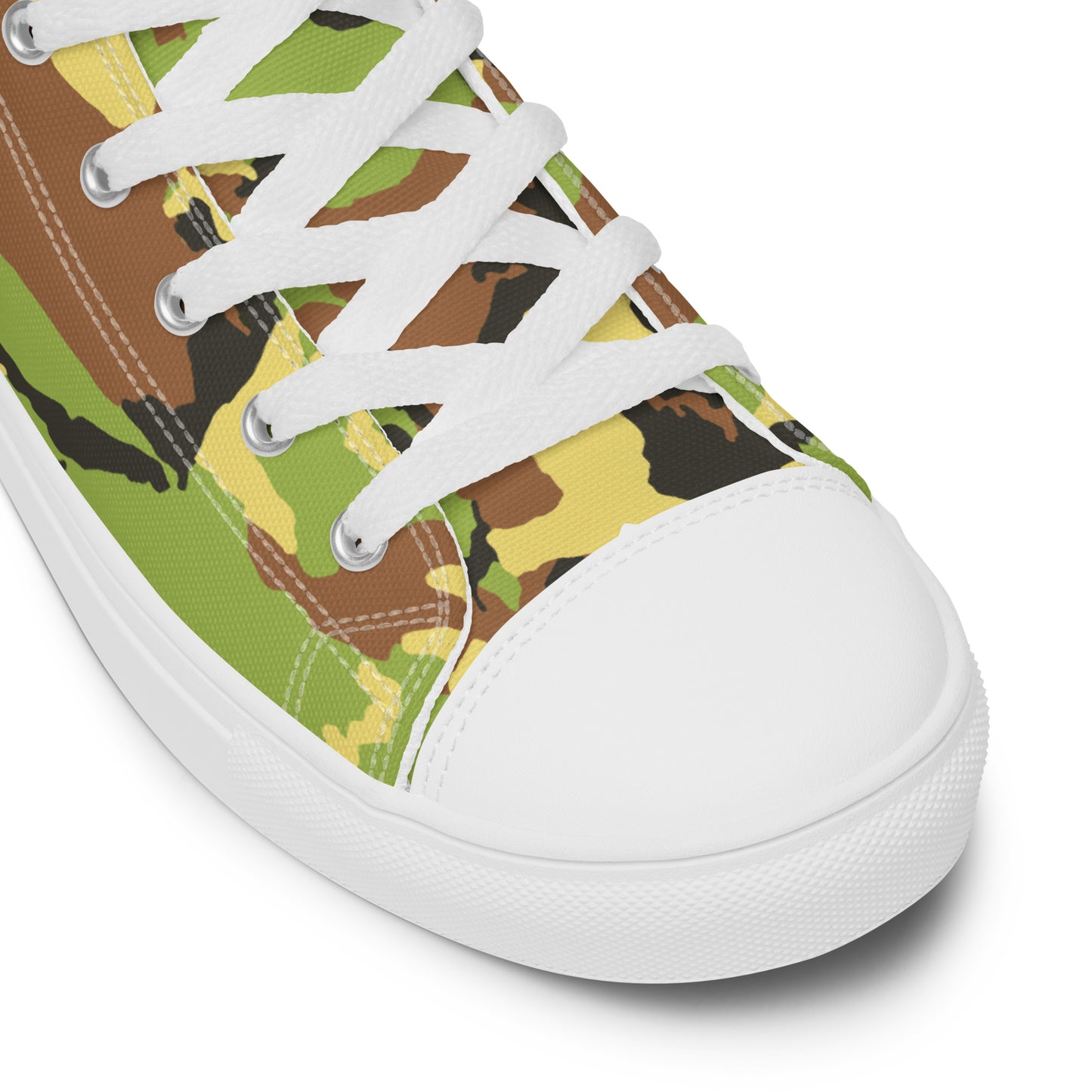 Men’s high top canvas shoesCAMOGREENPLAIN