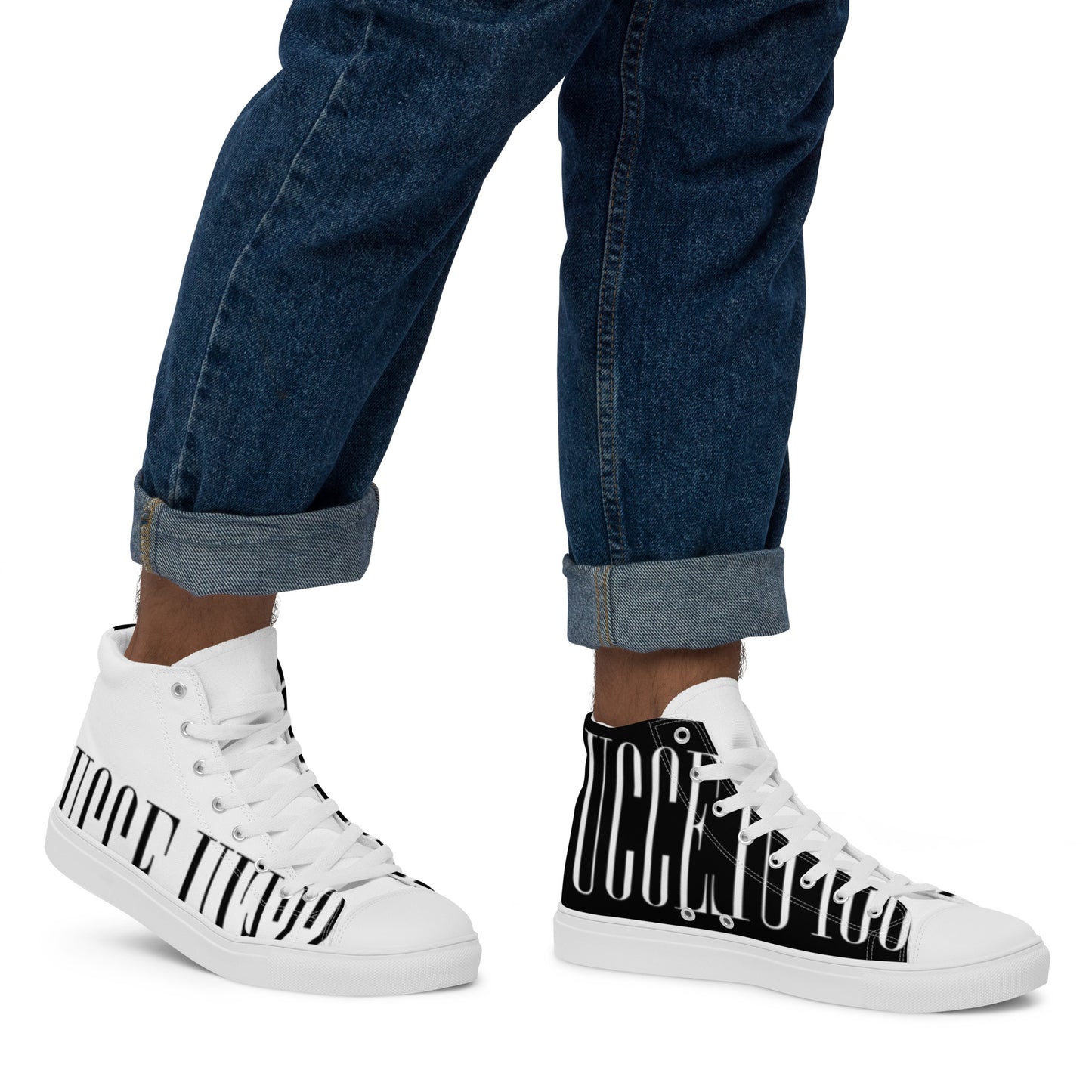 Men’s high top canvas shoes