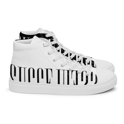 Men’s high top canvas shoes