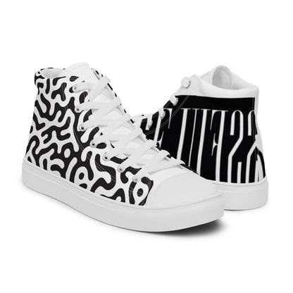 Men’s high top canvas shoes