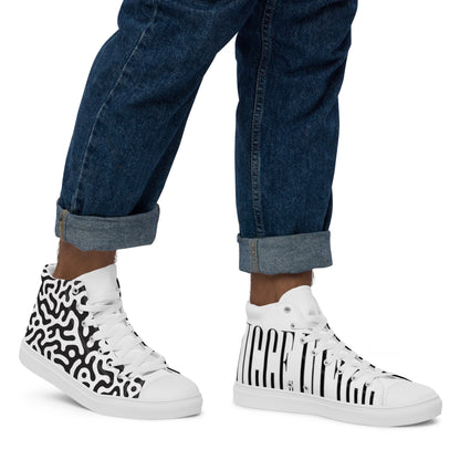 Men’s high top canvas shoes