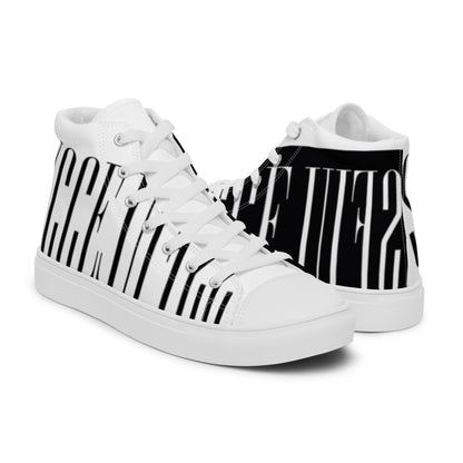 Men’s high top canvas shoes