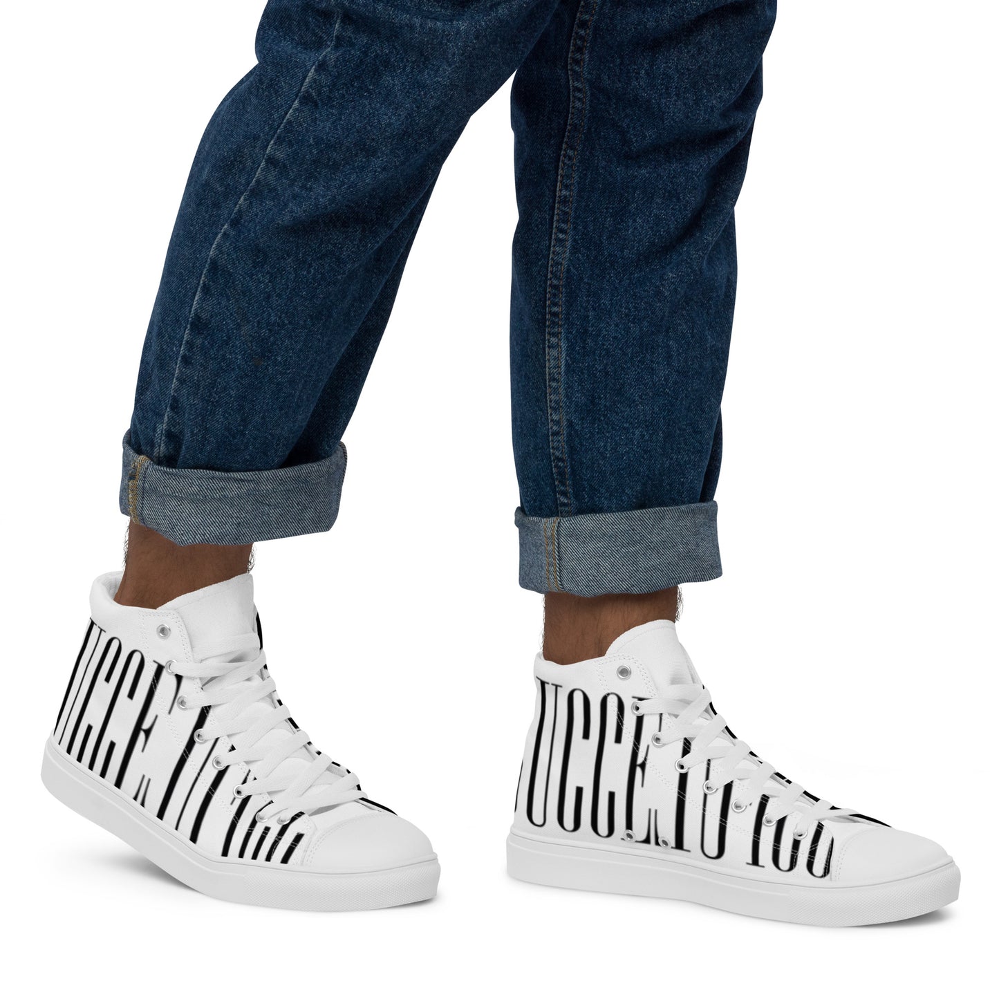 Men’s high top canvas shoes
