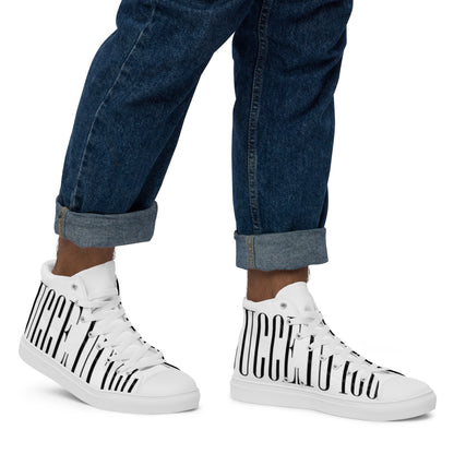 Men’s high top canvas shoes