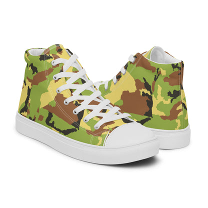 Men’s high top canvas shoesCAMOGREENPLAIN