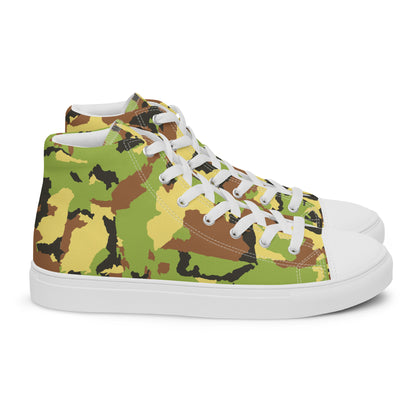 Men’s high top canvas shoesCAMOGREENPLAIN