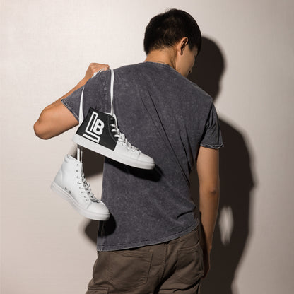 Men’s high top canvas shoes