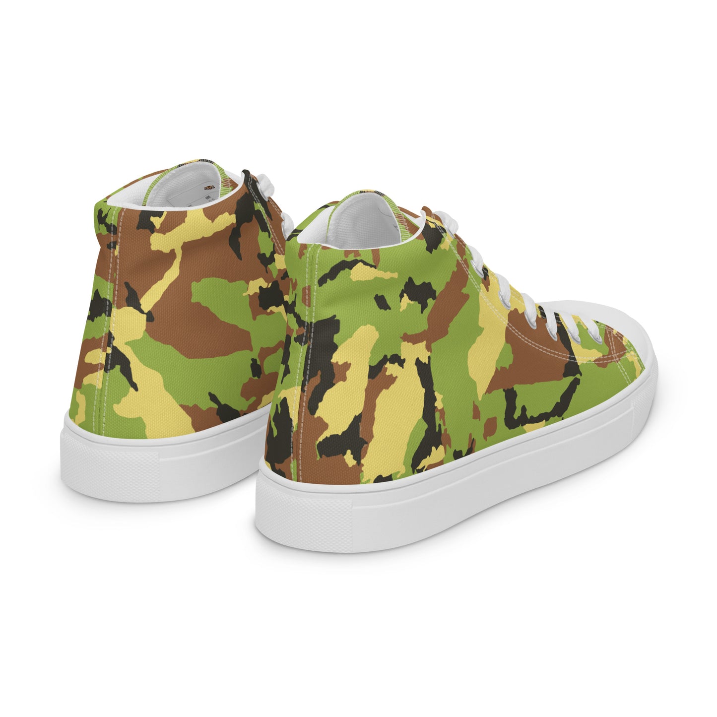 Men’s high top canvas shoesCAMOGREENPLAIN