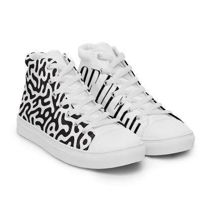 Men’s high top canvas shoes