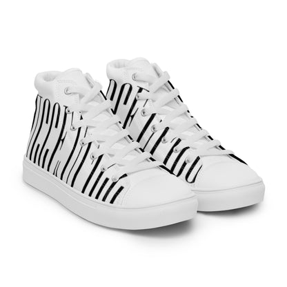 Men’s high top canvas shoes