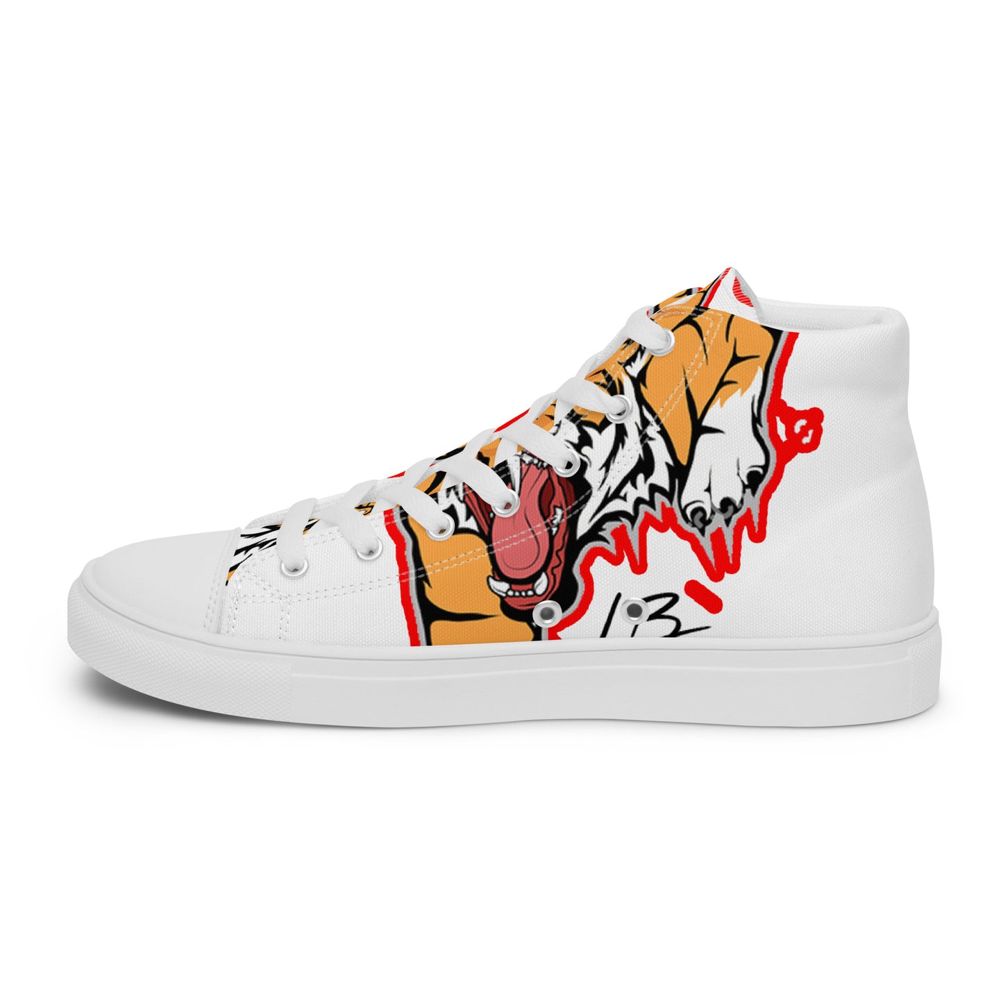 Men’s high top canvas shoes