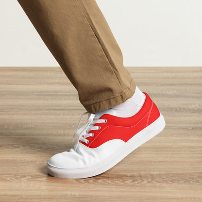 Men’s lace-up canvas shoes