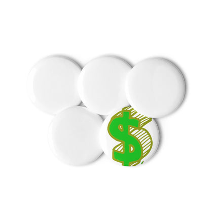Set of pin buttons
