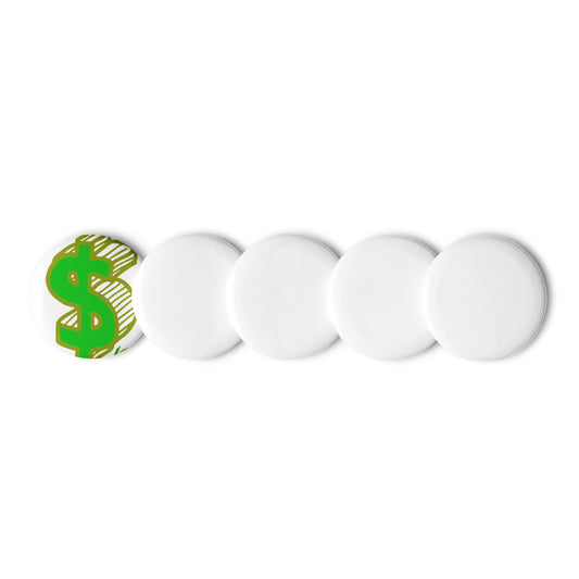 Set of pin buttons