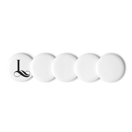 Set of pin buttons
