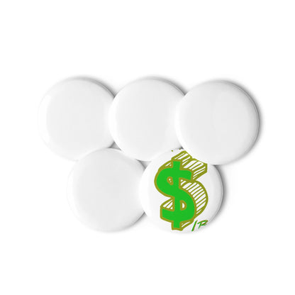 Set of pin buttons
