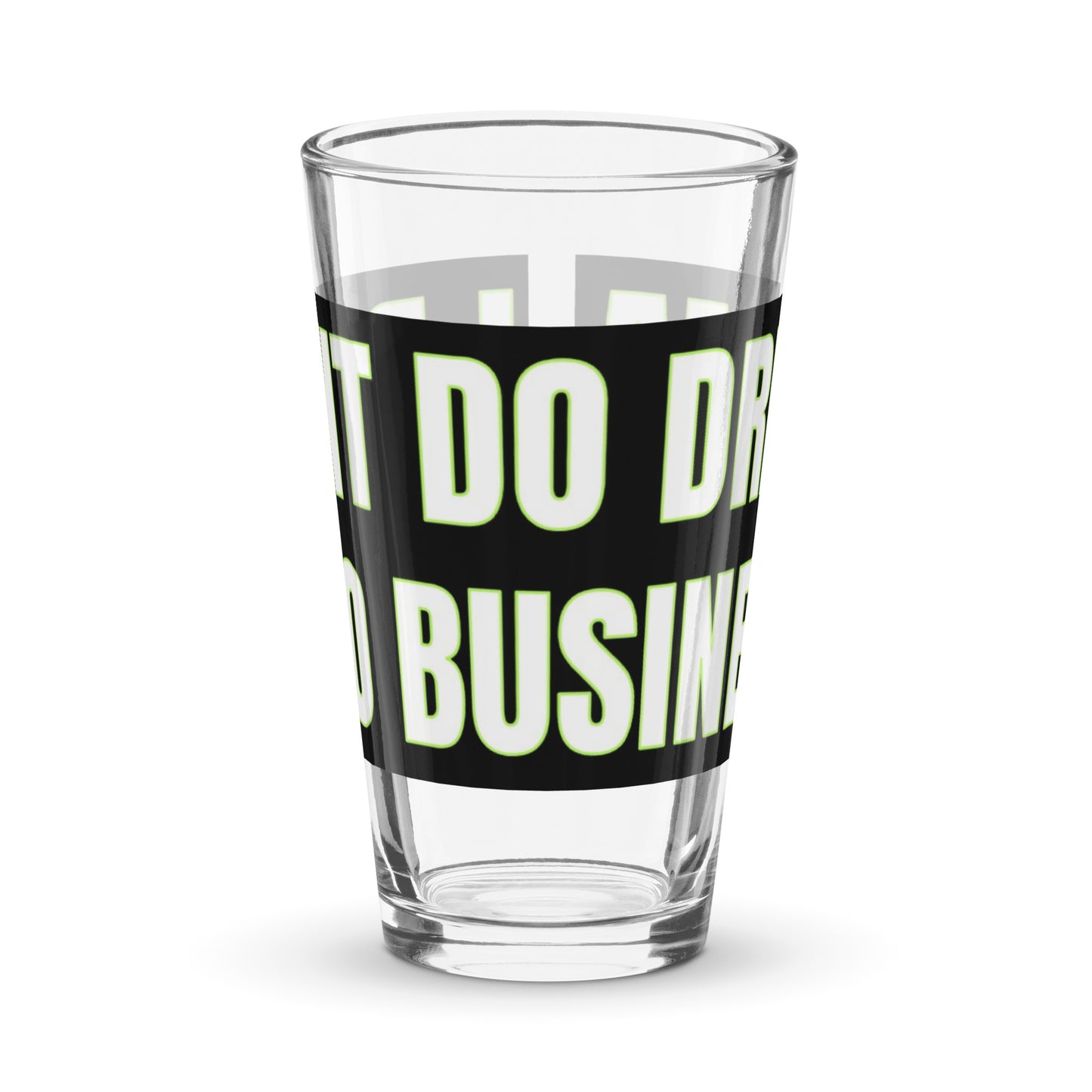 Shaker pint glass