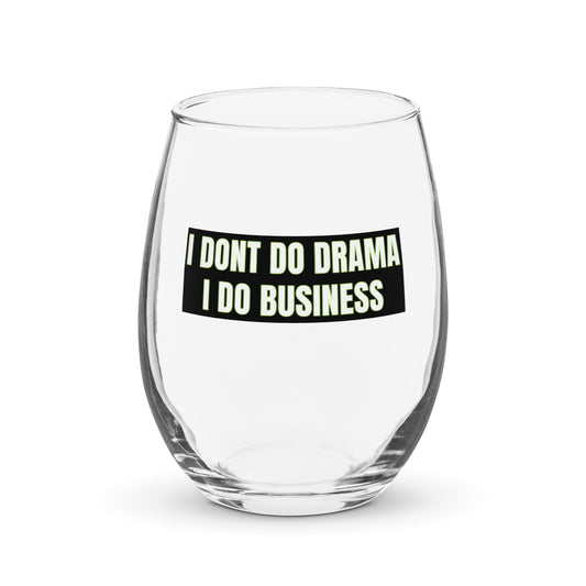 Stemless wine glass