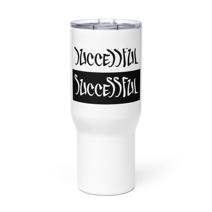 Travel mug with a handle