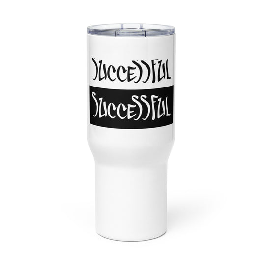 Travel mug with a handle