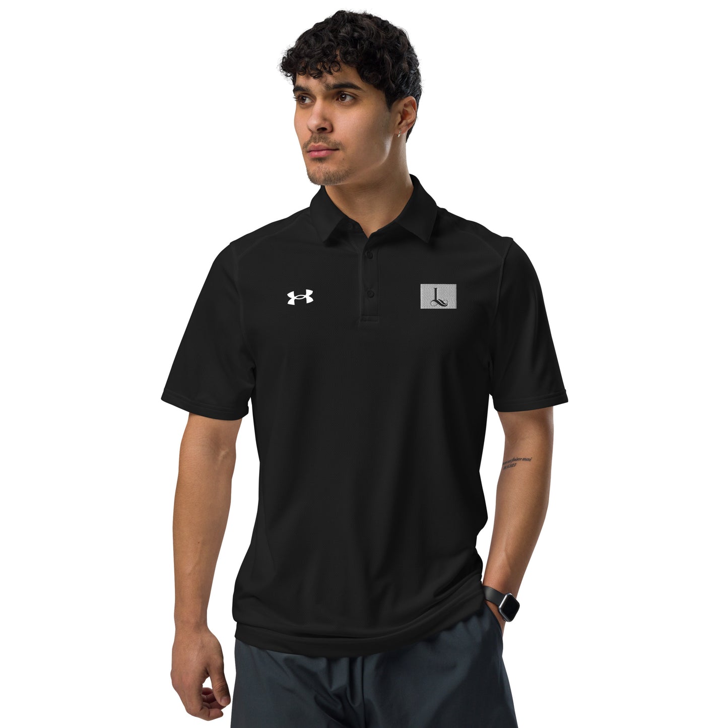 Under Armour® men's polo cursive L rare