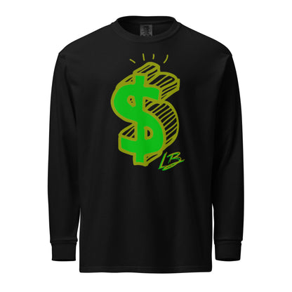 Garment-dyed heavyweight long-sleeve shirt
