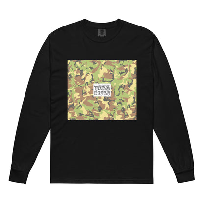 Garment-dyed heavyweight long-sleeve shirt