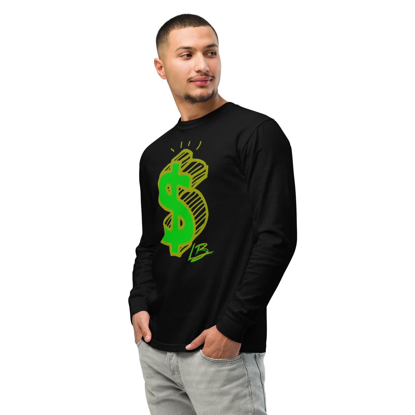 Garment-dyed heavyweight long-sleeve shirt