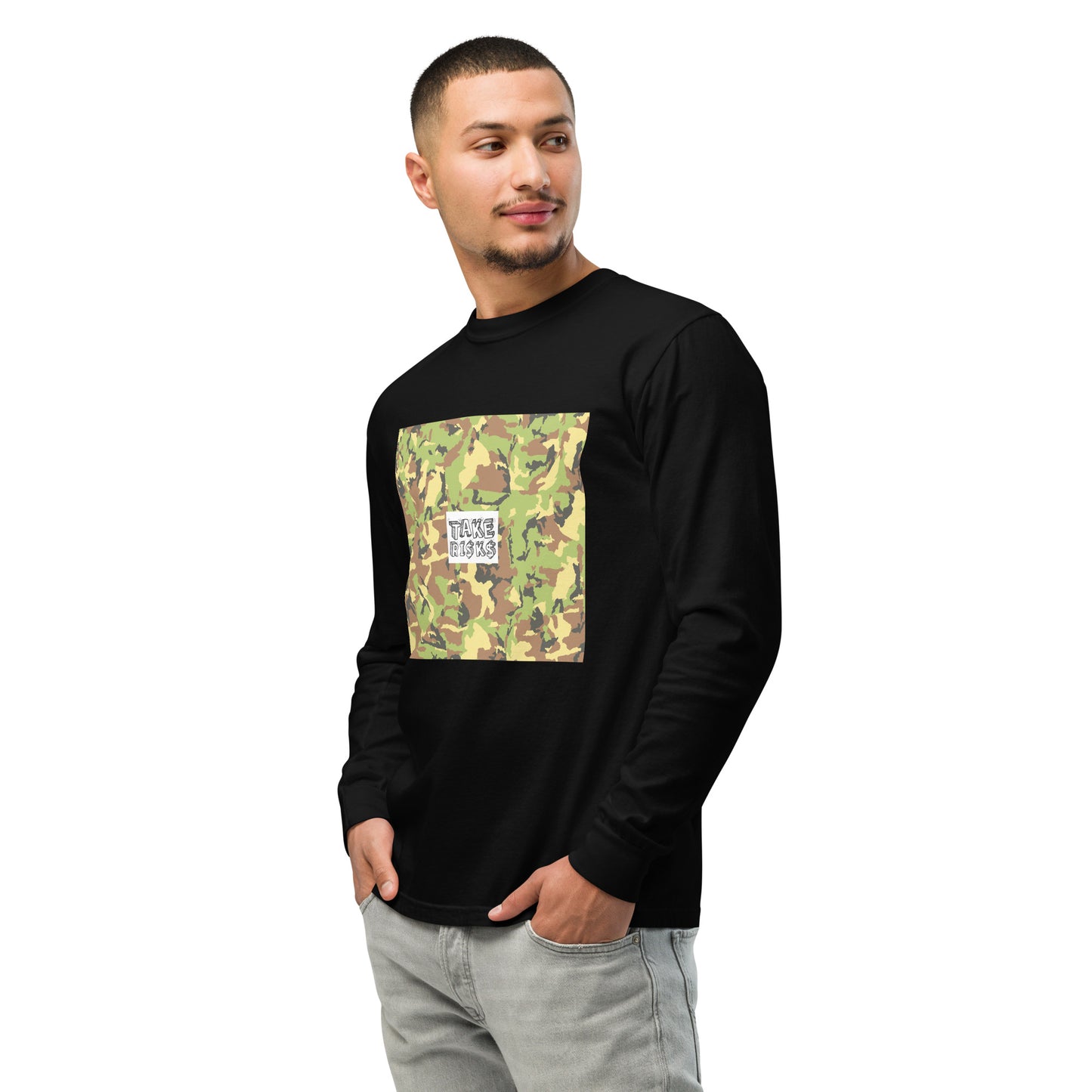 Garment-dyed heavyweight long-sleeve shirt
