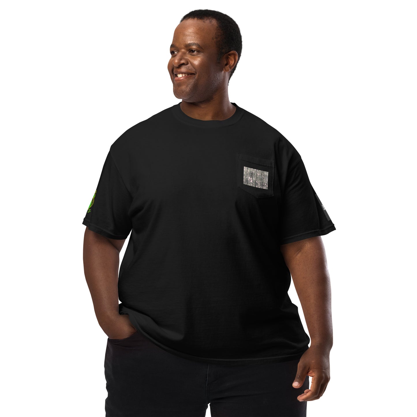 Unisex garment-dyed pocket t-shirt