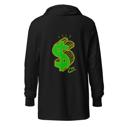 Hooded long-sleeve tee low hanging takerisks