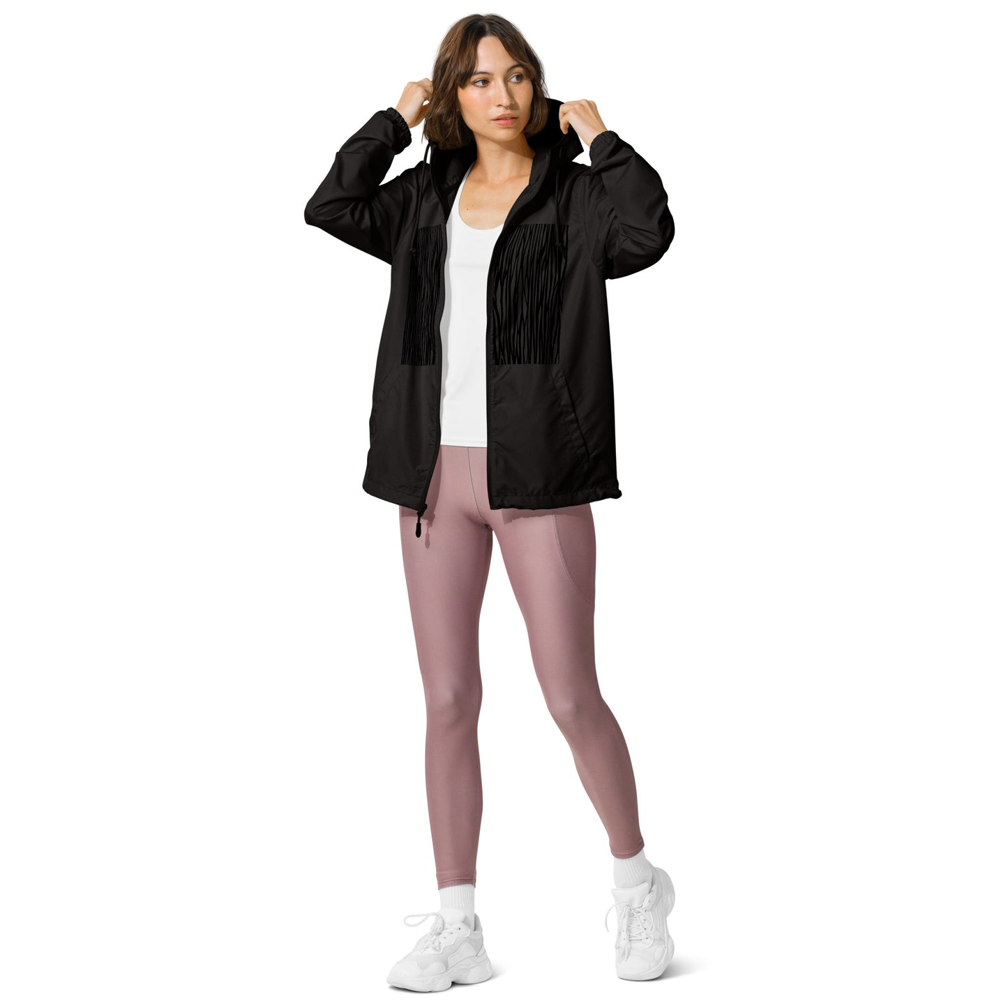 Unisex lightweight zip up windbreaker
