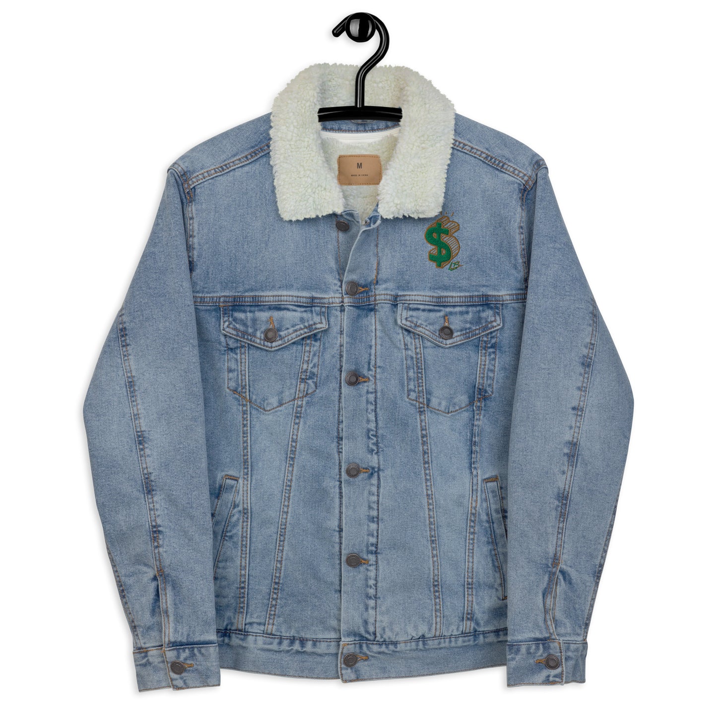 Unisex denim sherpa jacket