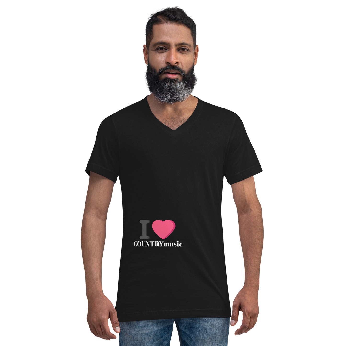 Unisex Short Sleeve V-Neck T-Shirt