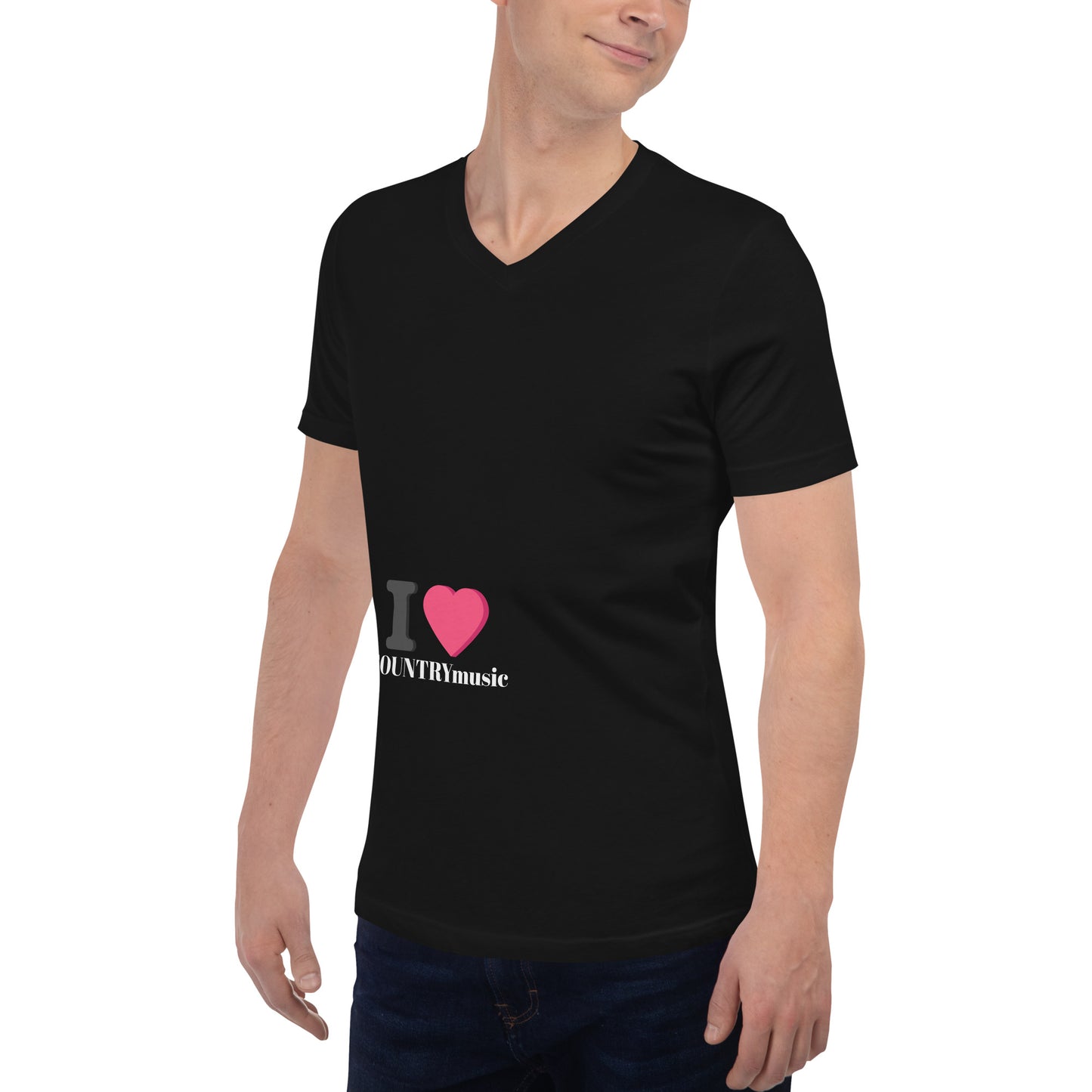 Unisex Short Sleeve V-Neck T-Shirt