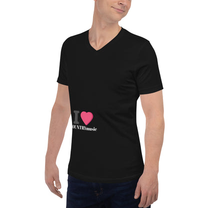 Unisex Short Sleeve V-Neck T-Shirt