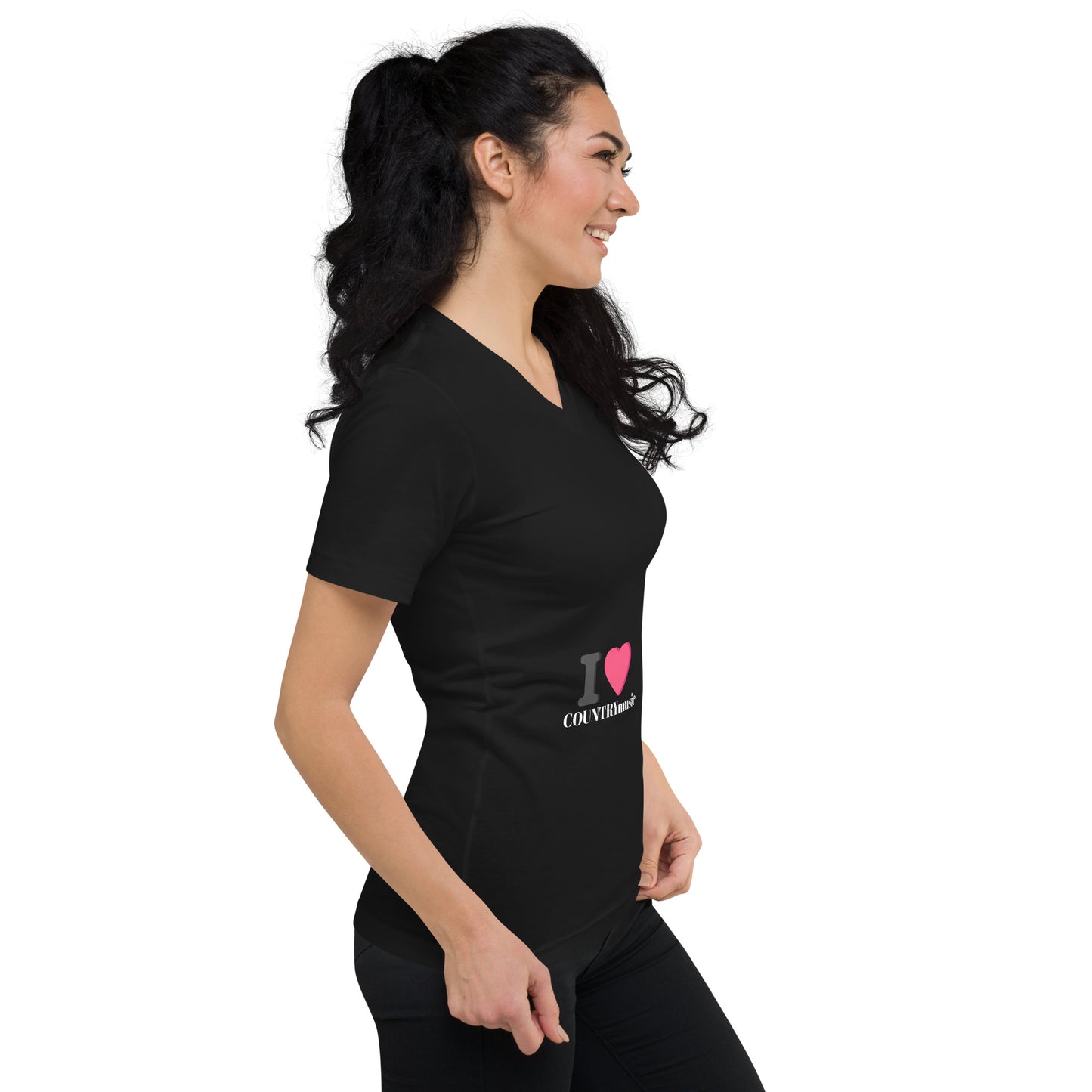 Unisex Short Sleeve V-Neck T-Shirt