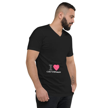Unisex Short Sleeve V-Neck T-Shirt
