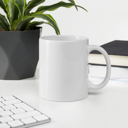 White glossy mug mom mug
