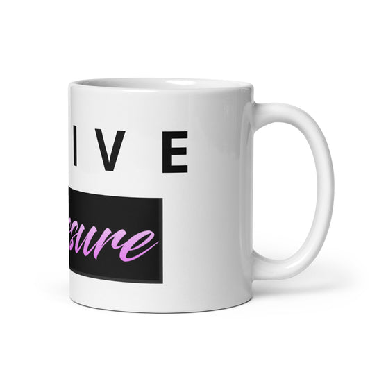 White glossy mug