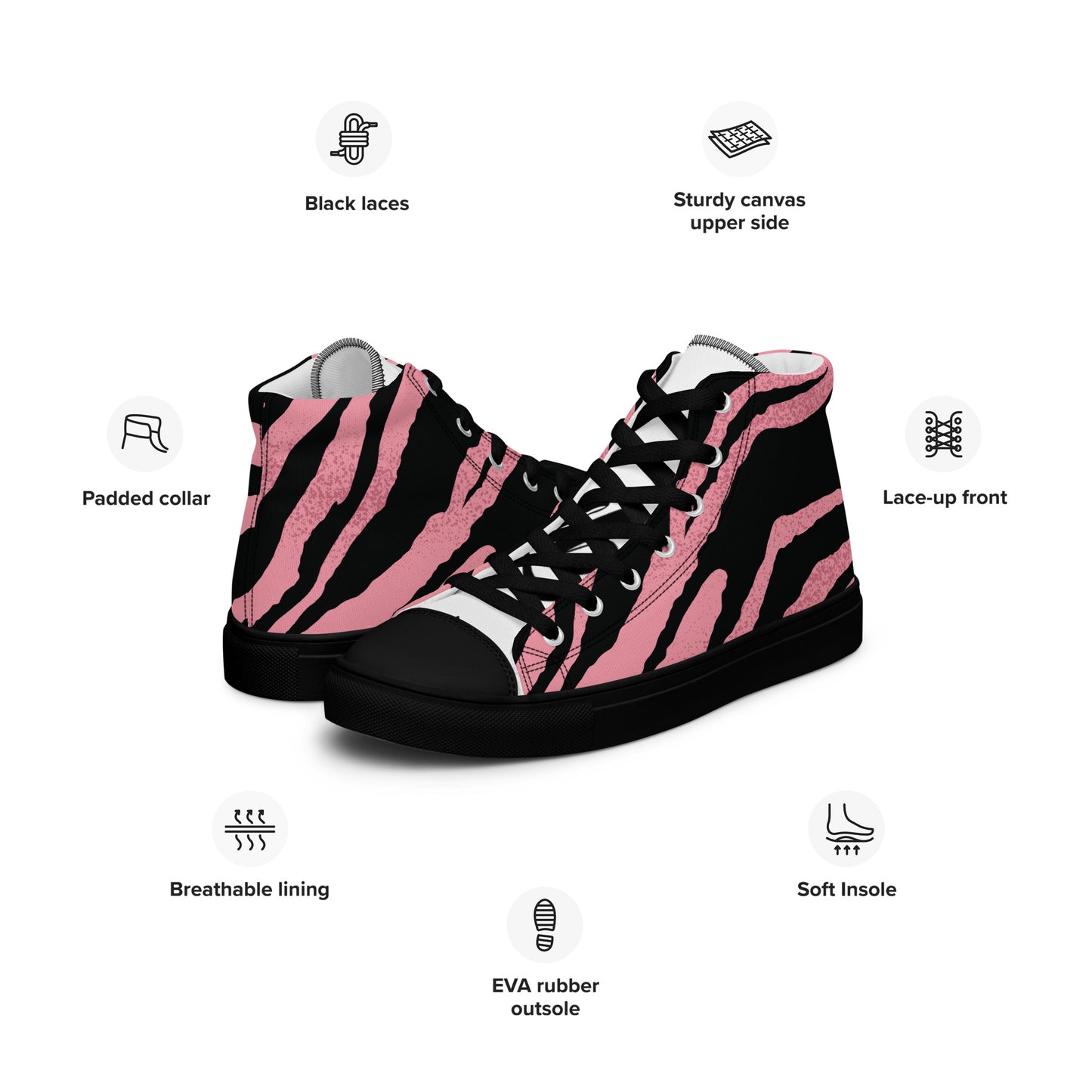Women’s high top canvas shoes