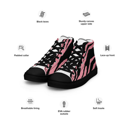 Women’s high top canvas shoes
