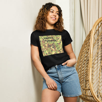 Feelings not flightsWomen’s high-waisted t-shirt