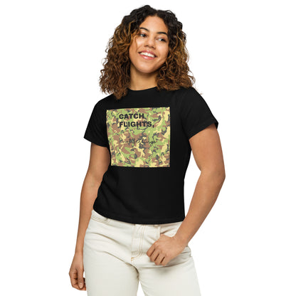 Feelings not flightsWomen’s high-waisted t-shirt