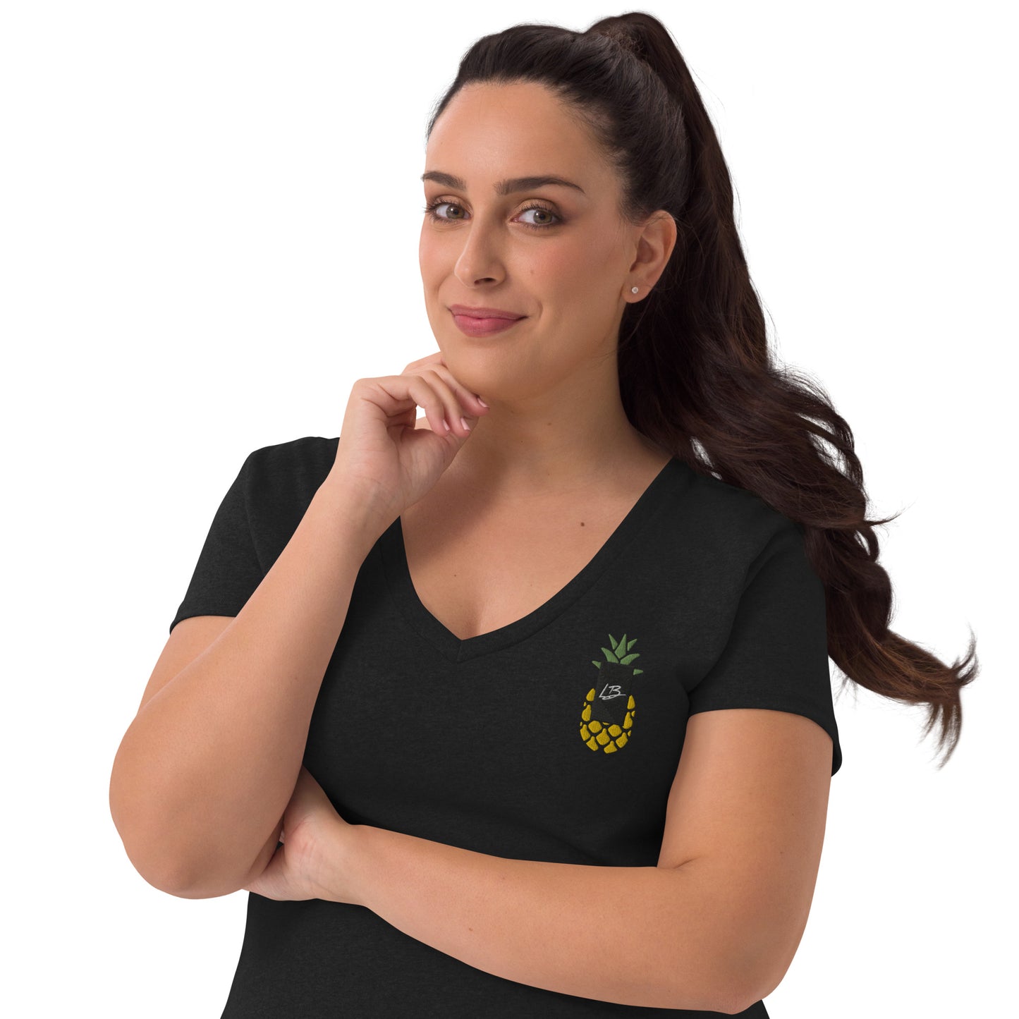 Women’s recycled v-neck t-shirt