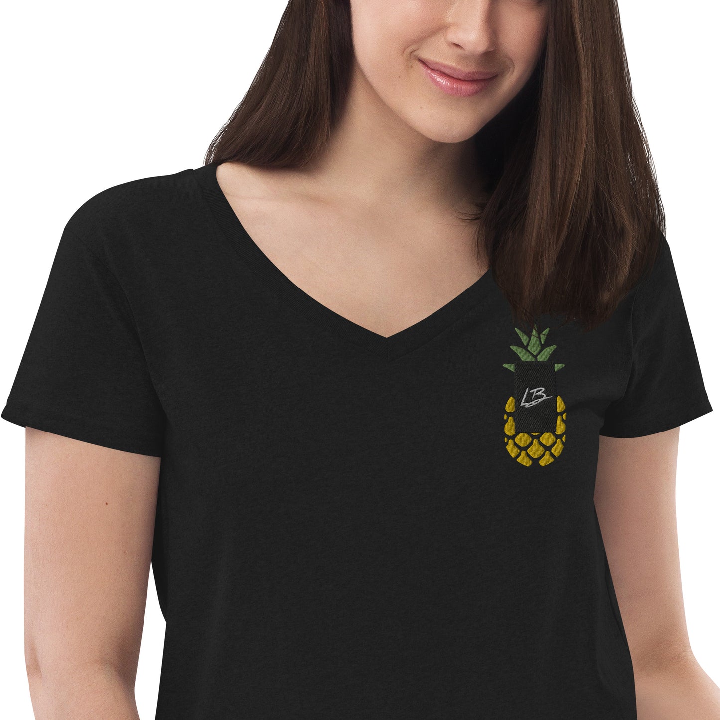 Women’s recycled v-neck t-shirt