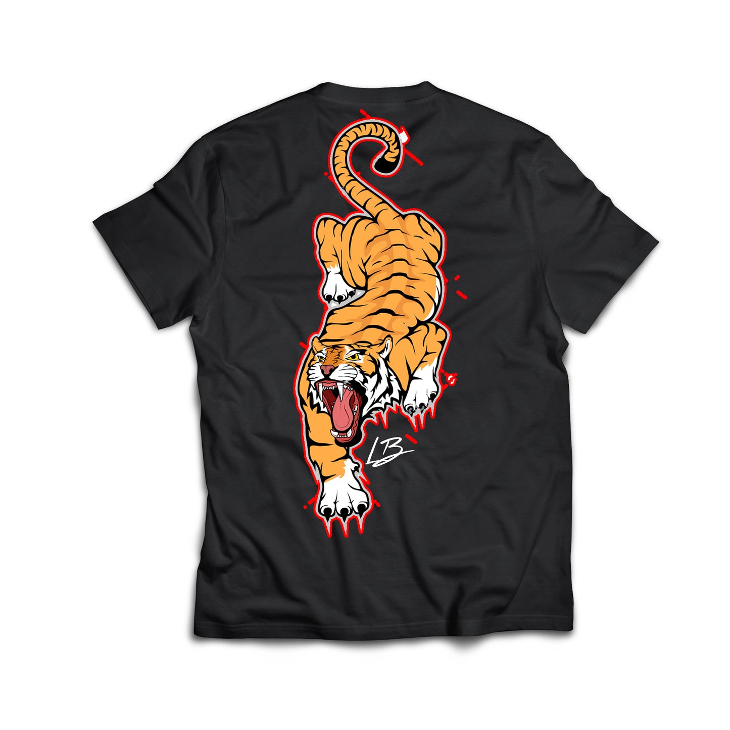 Tiger tee in Black