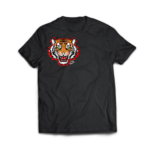 Tiger tee in Black